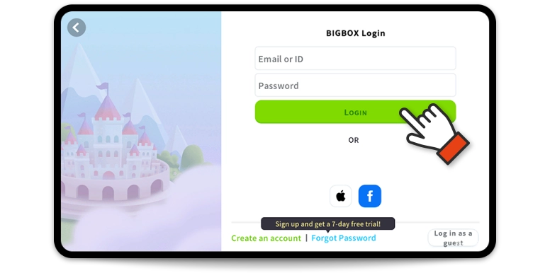 Enter your ID and password
